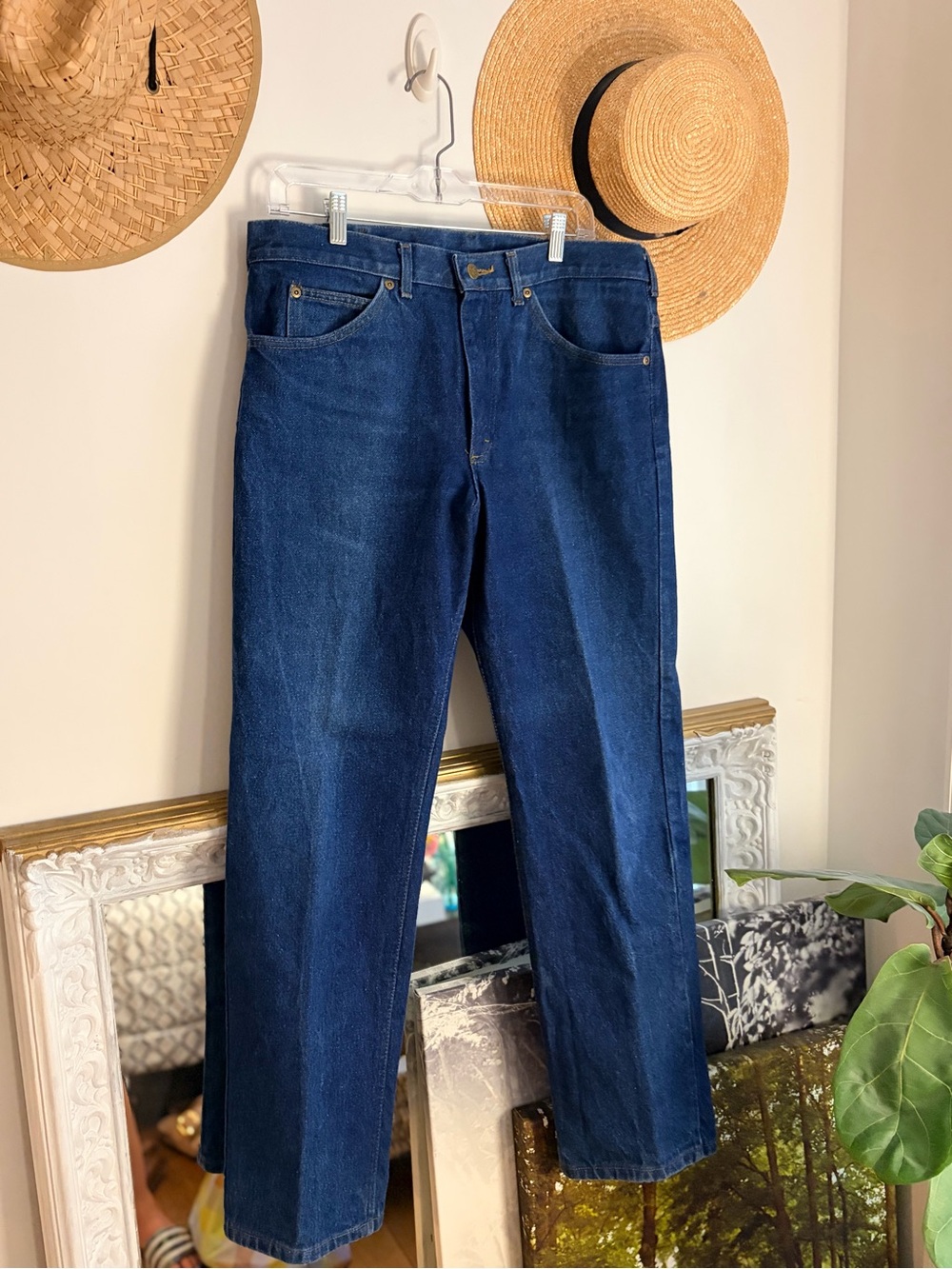 Vintage 80s Lee Jeans 36x30 • Union Made USA 100% Cotton Denim • Heritage Jeans